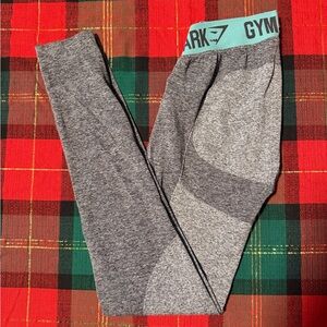 Gymshark Women’s Gray and Teal Leggings
